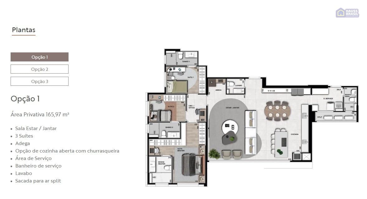 Hampton Plaenge | Apartamentos de 165 m² em Cuiabá - foto 8