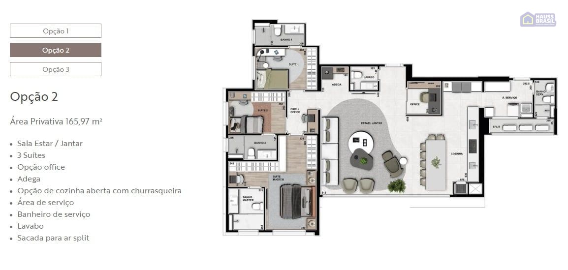 Hampton Plaenge | Apartamentos de 165 m² em Cuiabá - foto 9