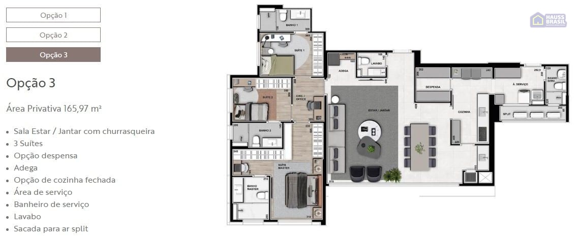 Hampton Plaenge | Apartamentos de 165 m² em Cuiabá - foto 10