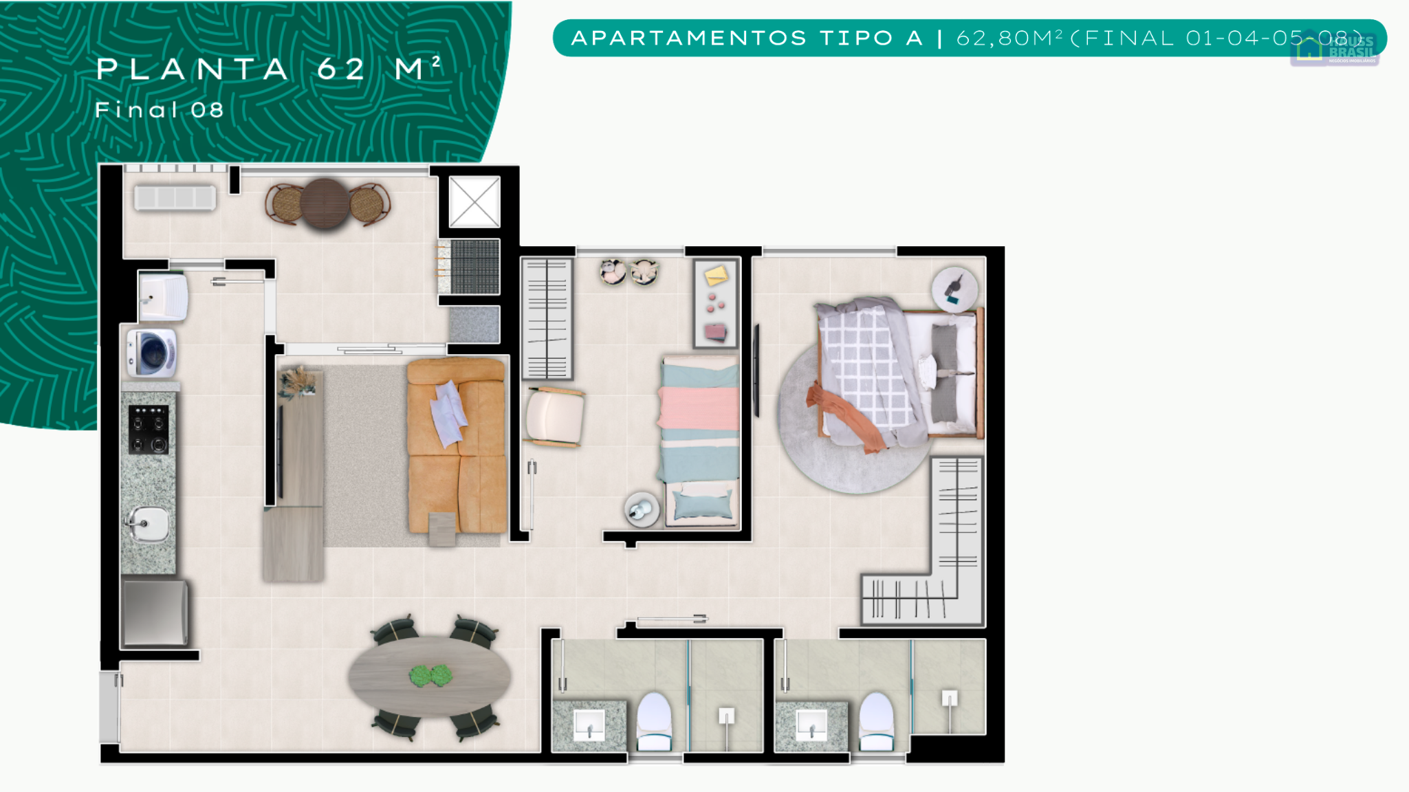 MySB Beira Rio | Apartamentos de 2 quartos com suíte na Avenida Beira Rio - foto 7