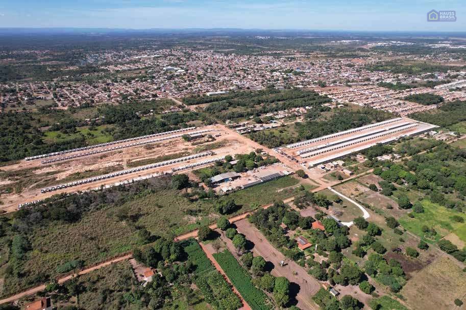 Vista aérea da região do Pedra 90 em Cuiabá